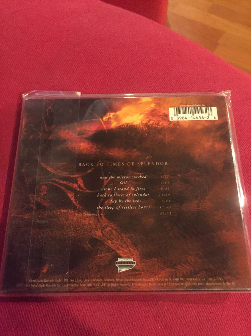 Back To Times Of Splendor - Disillusion (CD) music collectible [Barcode 039841445626] - Main Image 2