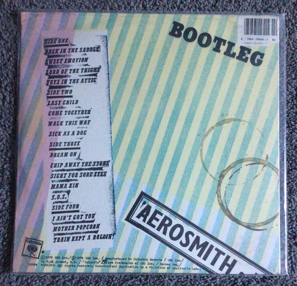 Live! Bootleg - Aerosmith (12” - 71:01) music collectible - Main Image 3
