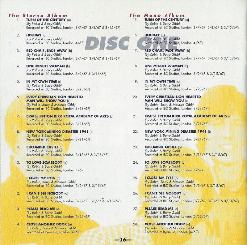 1st - Bee Gees (CD) music collectible [Barcode 081227476625] - Main Image 3