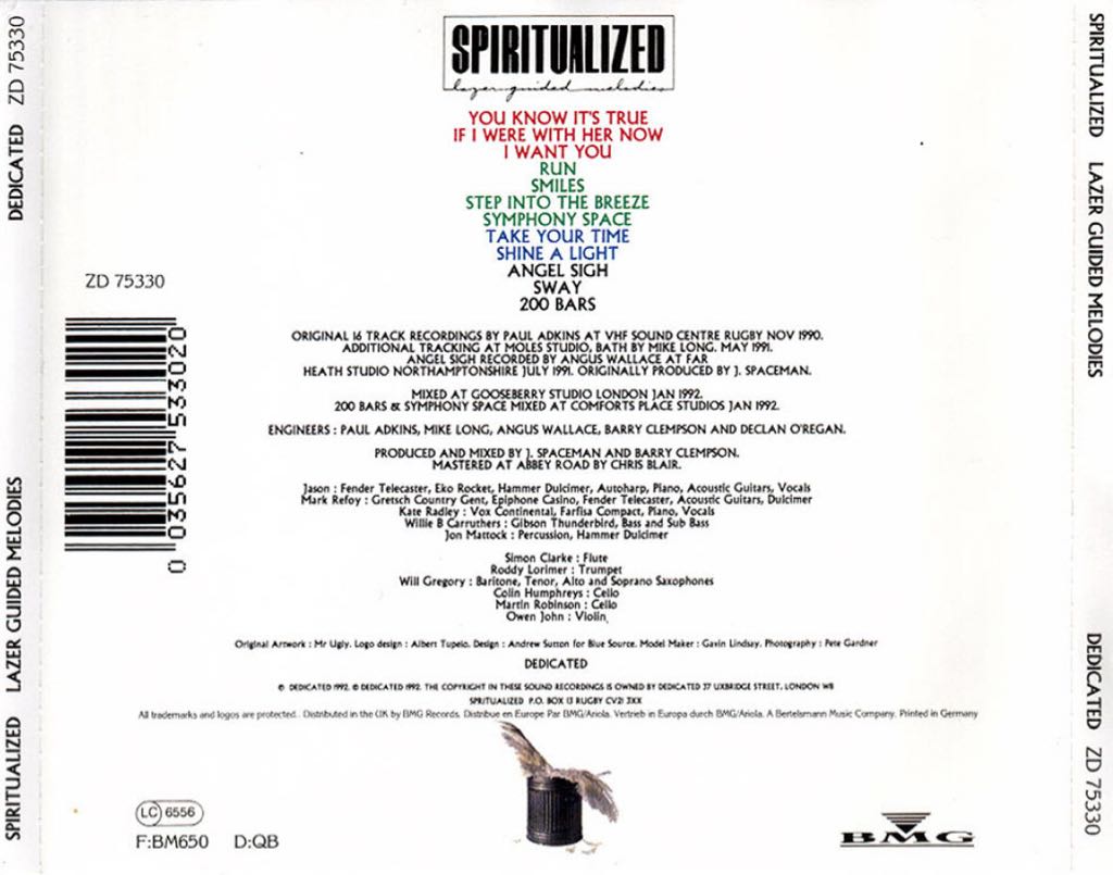 Lazer Guided Melodies - Spiritualized (CD) music collectible [Barcode 617024400220] - Main Image 2