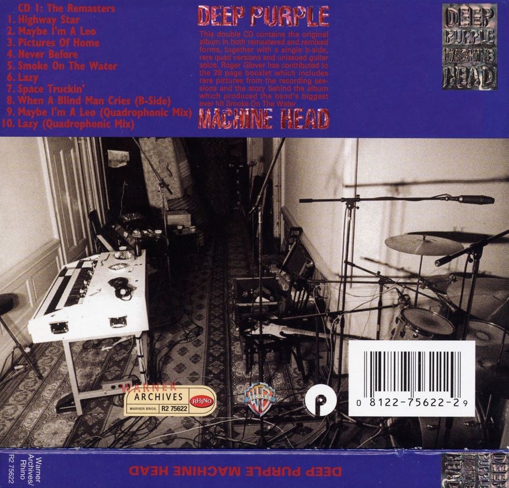 Machine Head - Deep Purple (12” - 37) music collectible [Barcode 5099946327512] - Main Image 3