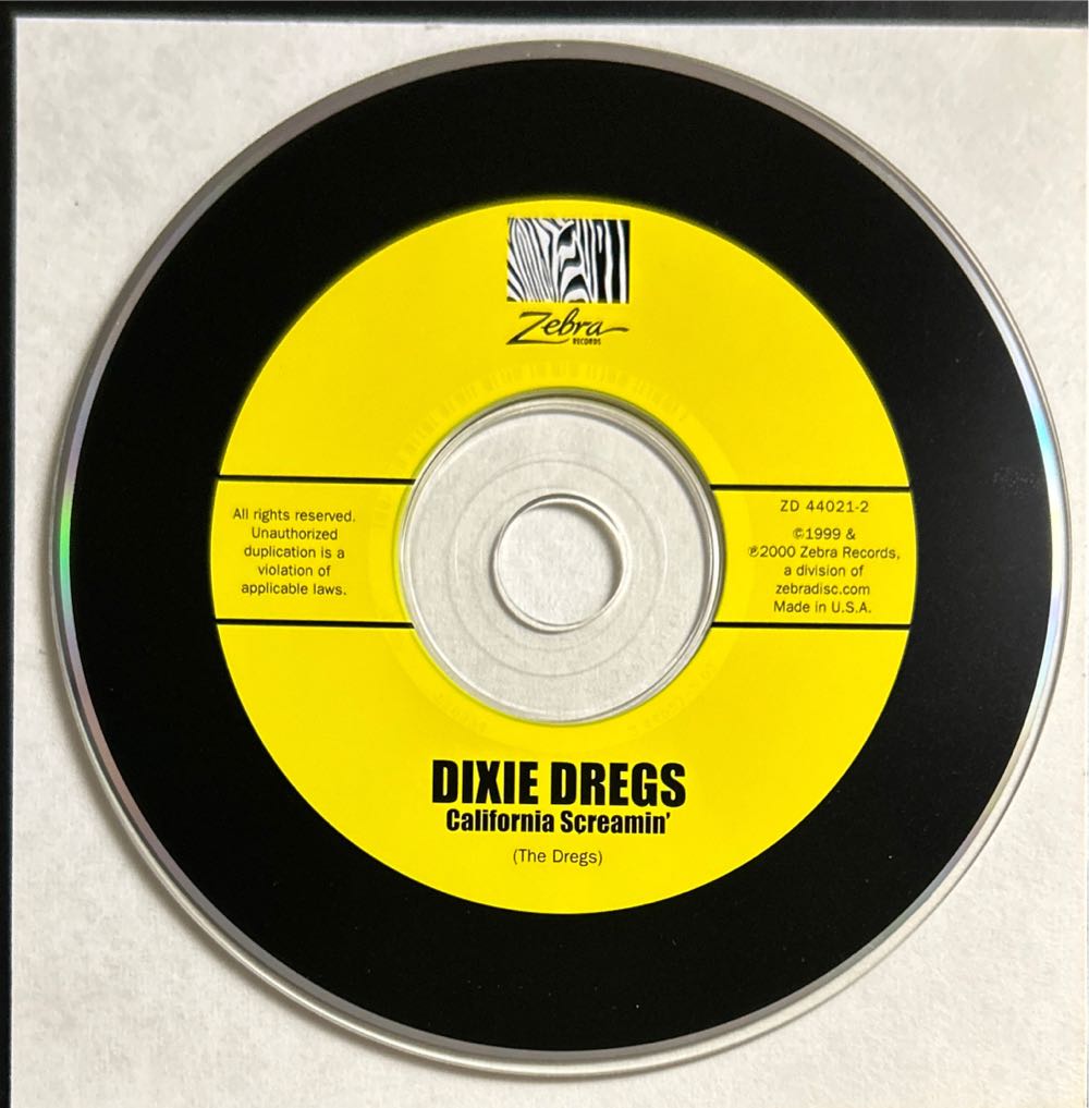 California Screamin’ - Dixie Dregs, The (CD - 62) music collectible [Barcode 633014402128] - Main Image 4