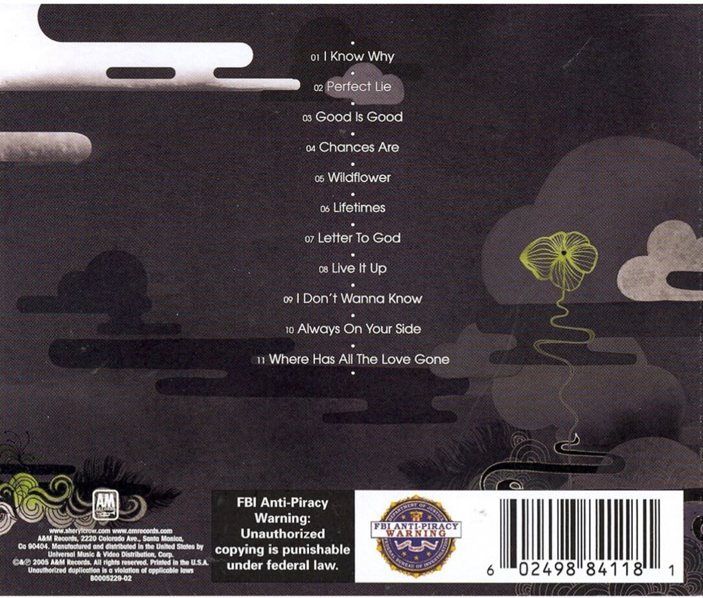 Wildflower (Deluxe Edition) - Crow, Sheryl (CD - 46) music collectible [Barcode 602498841198] - Main Image 2