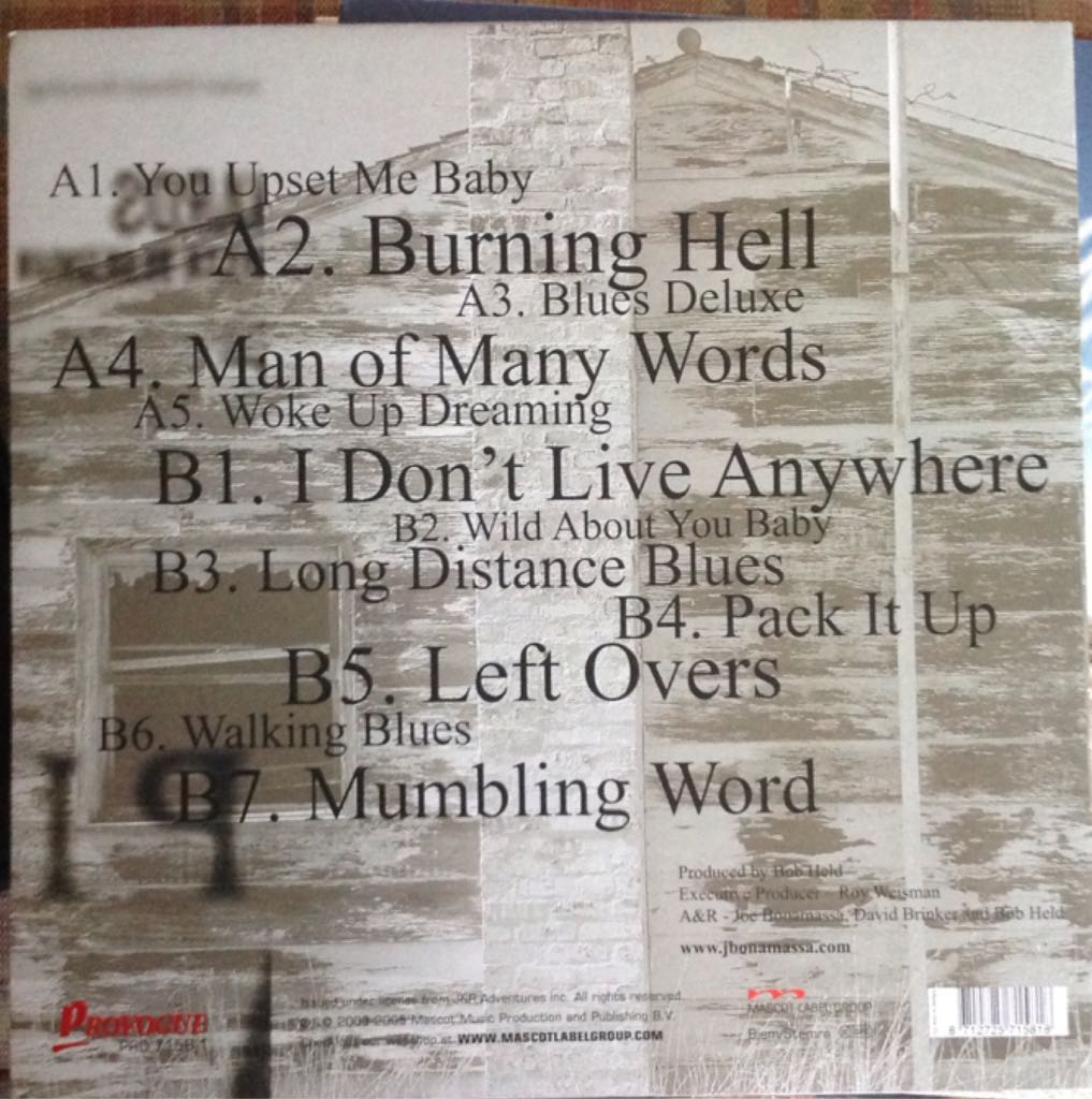 Blues Deluxe - Joe Bonamassa (12” - 51) music collectible [Barcode 8712725715818] - Main Image 2