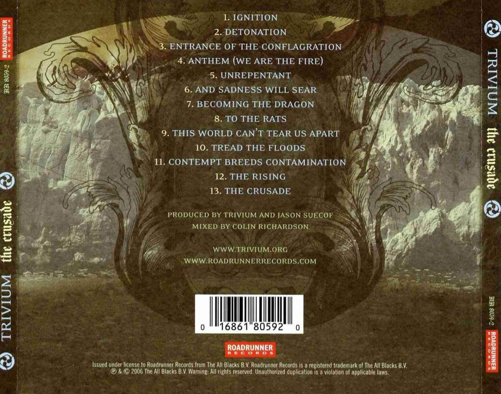 Crusade - Trivium (CD - 57:34) music collectible [Barcode 016861805920] - Main Image 2