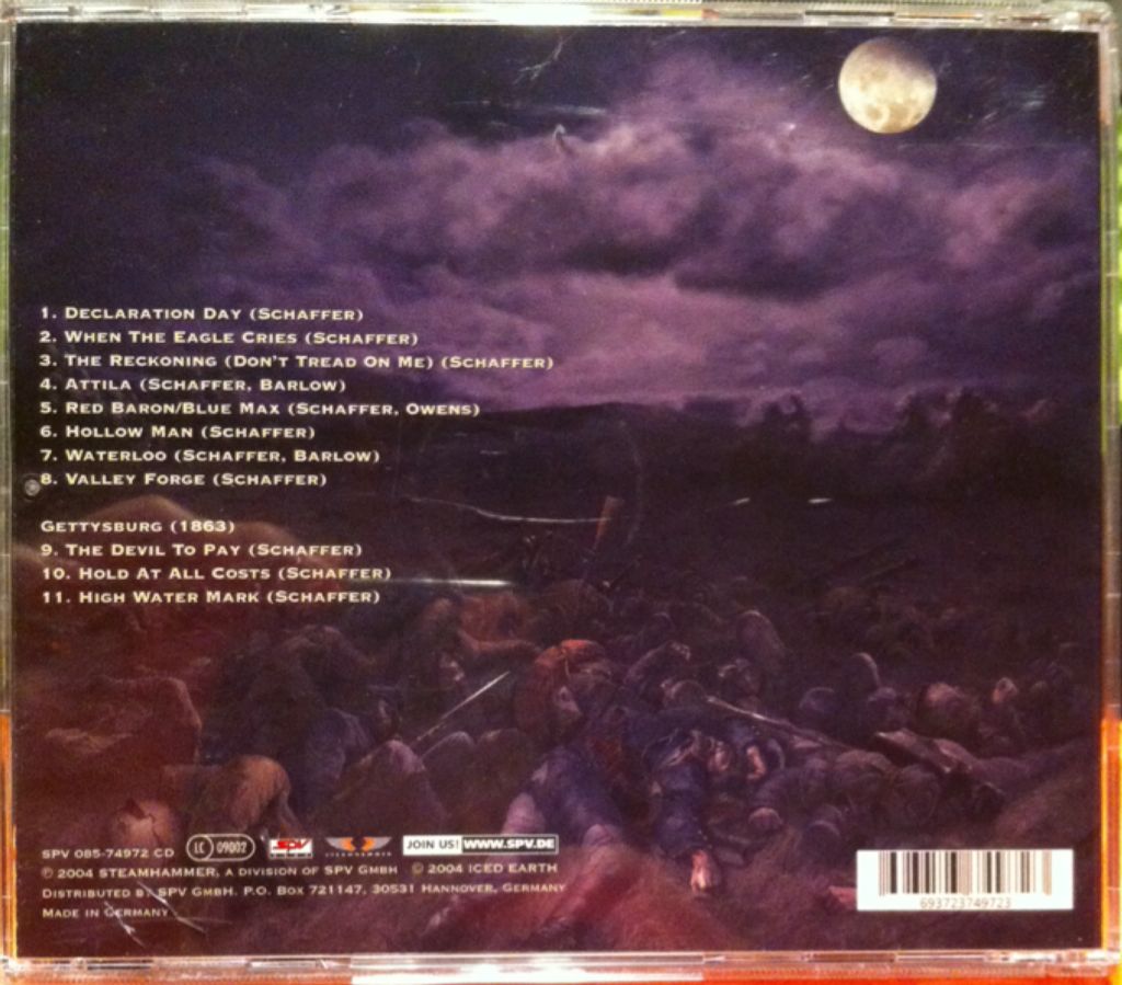 The Glorious Burden - Iced Earth (CD - 69:22) music collectible [Barcode 693723749723] - Main Image 2