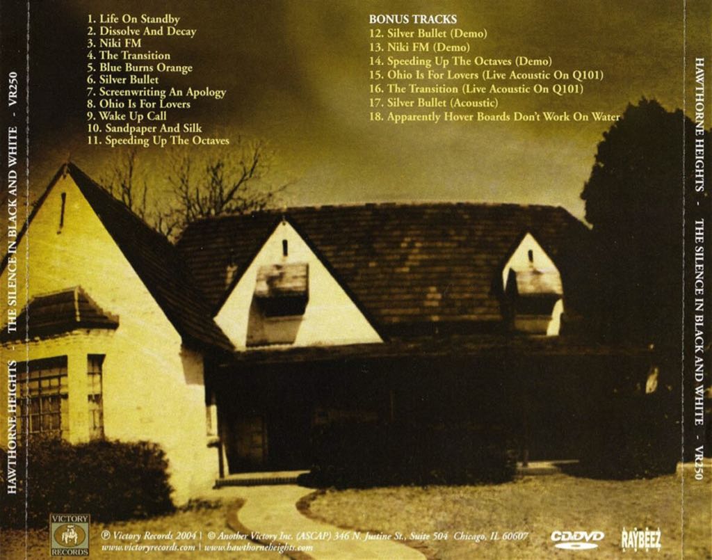 The Silence In Black And White - Hawthorne Heights (CD - 4255) music collectible [Barcode 746105022027] - Main Image 2