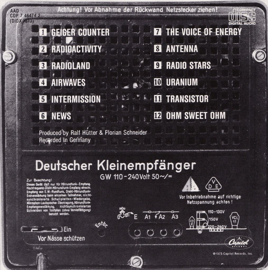 Radio-Activity - Kraftwerk (CD - 0) music collectible [Barcode 5099996601921] - Main Image 2