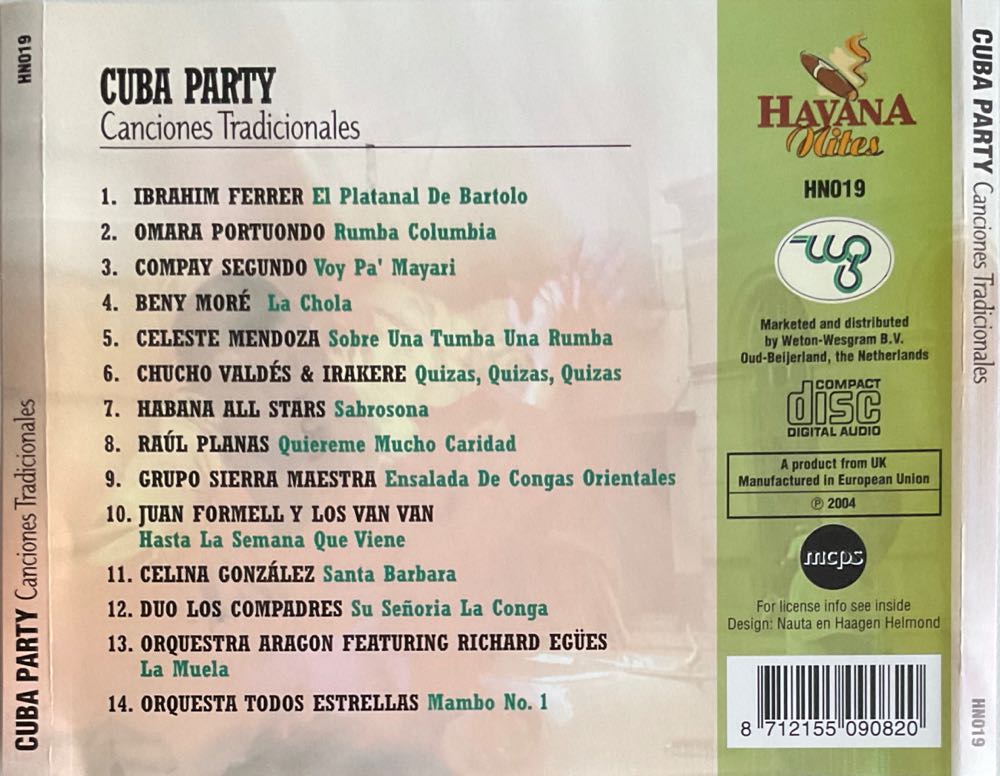 Cuba Party - Verzamel Wereld (CD - 49) music collectible [Barcode 8712155090820] - Main Image 2