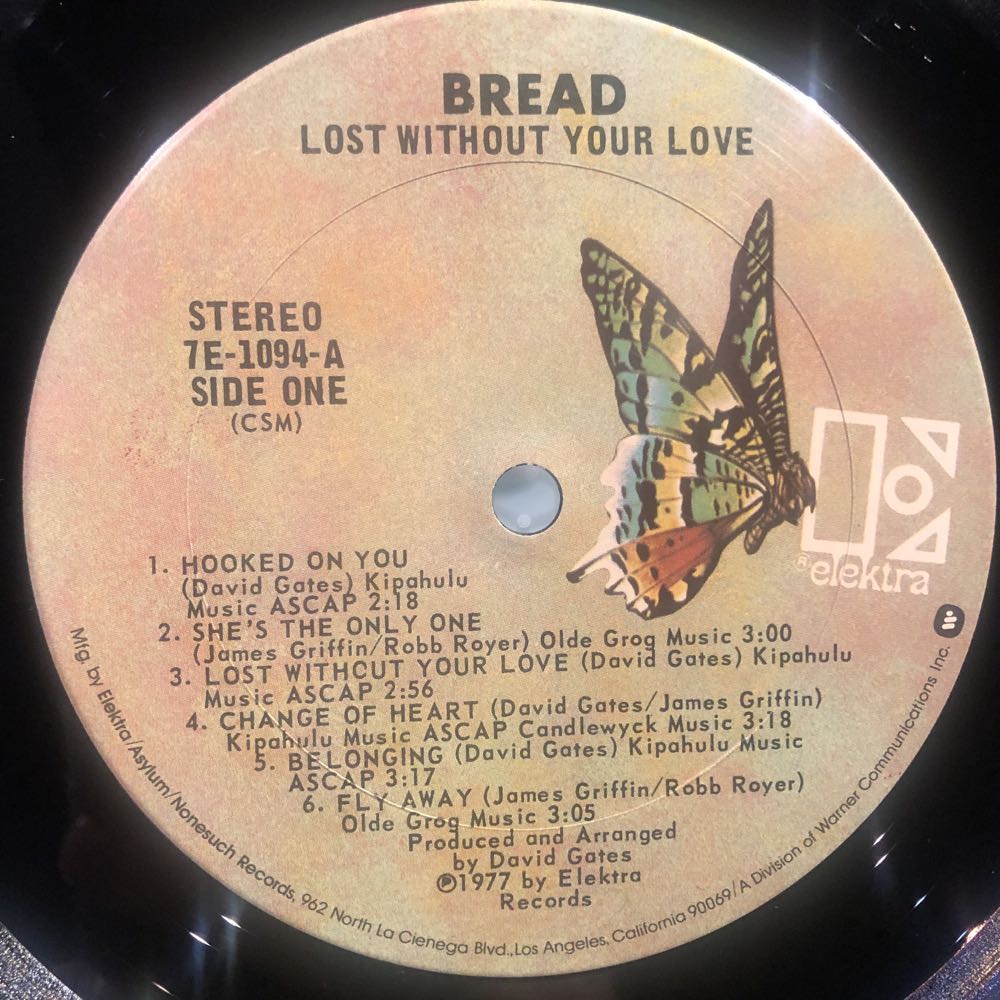Lost Without Your Love - Bread (12”) music collectible - Main Image 3