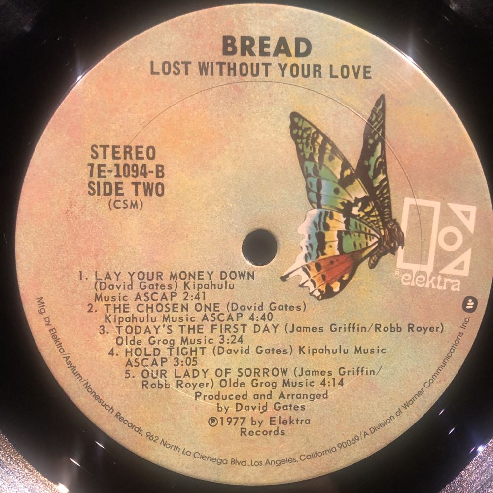 Lost Without Your Love - Bread (12”) music collectible - Main Image 4