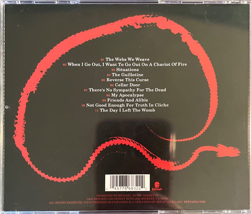 Dying Is Your Latest Fashion - Escape The Fate (CD - 43) music collectible [Barcode 045778683222] - Main Image 2