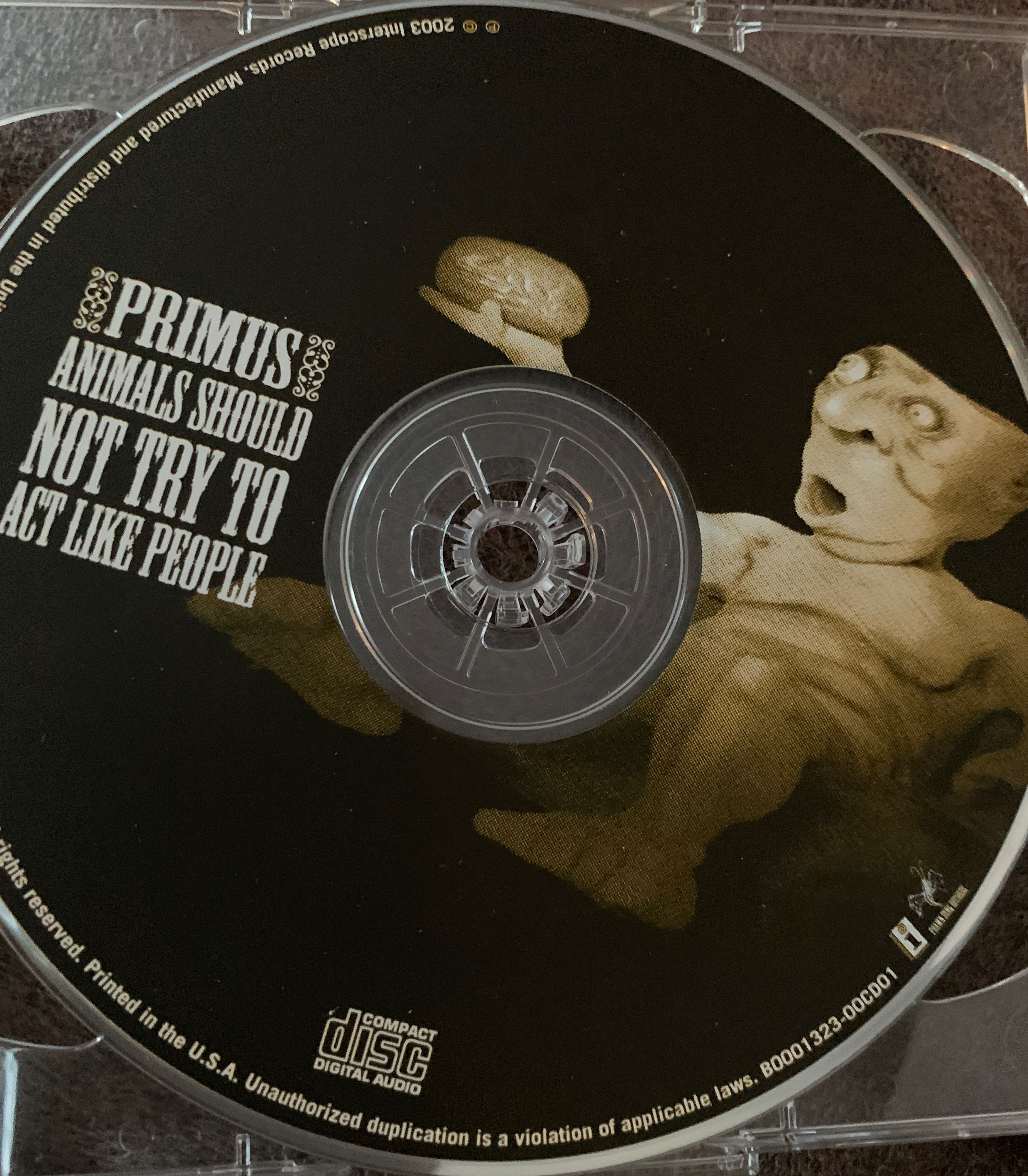 Animals Should Not Try To Act Like People - Primus (CD/DVD) music collectible [Barcode 602498609422] - Main Image 3