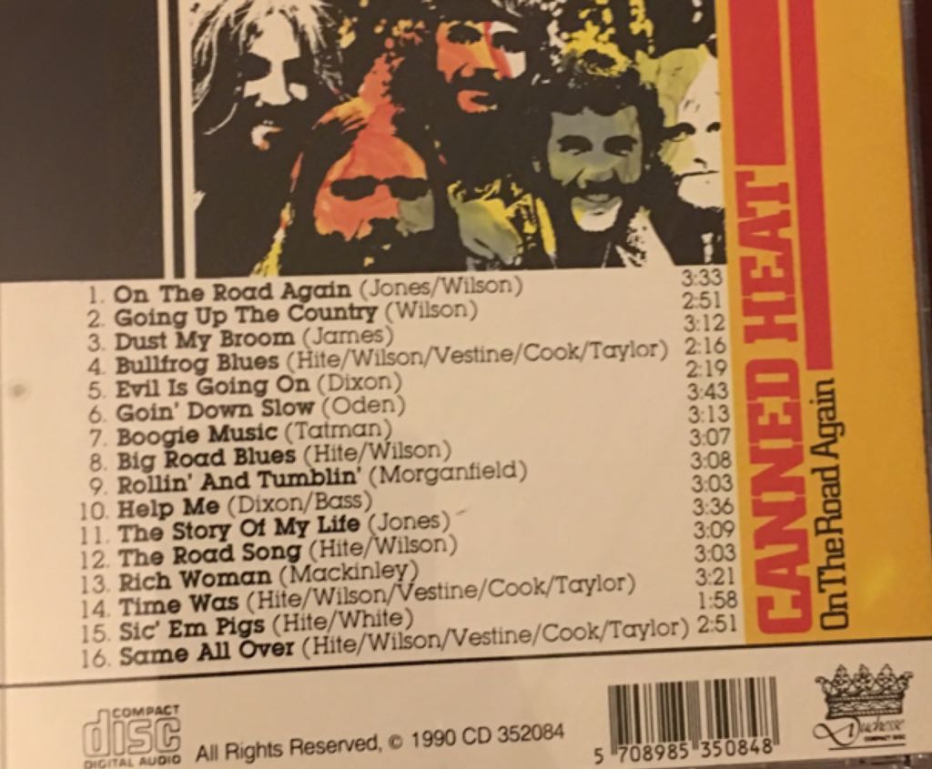 On The Road Again - Canned Heat (CD) music collectible [Barcode 5708985350848] - Main Image 2