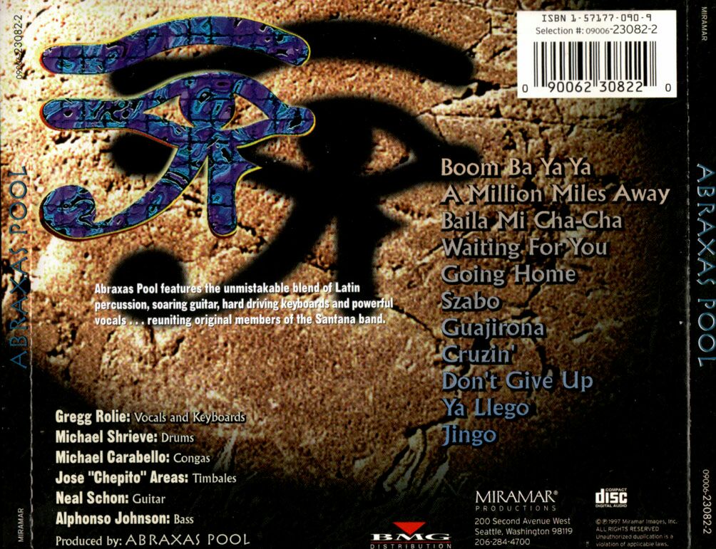 Abraxas Pool - Abraxas Pool (CD) music collectible [Barcode 090062308220] - Main Image 2
