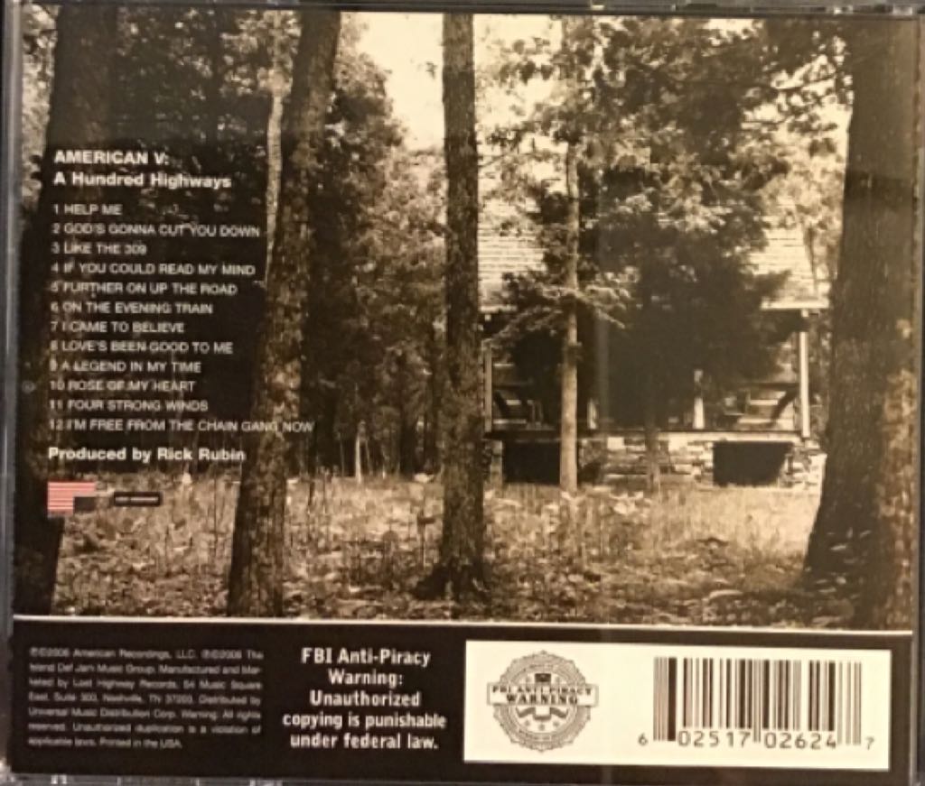 American V: A Hundred Highways - Cash, Johnny (CD) music collectible [Barcode 602517026247] - Main Image 2