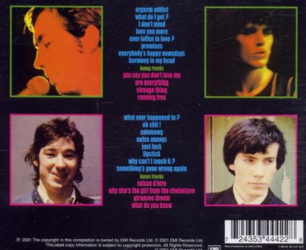 Singles Going Steady - Buzzcocks (CD - 7550) music collectible [Barcode 724353444228] - Main Image 2