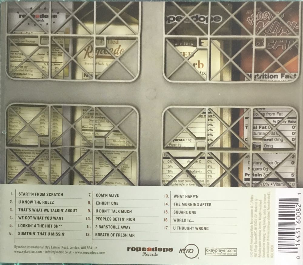 The Embodiment of Instrumentation - Scratch (CD - 55) music collectible [Barcode 014431600821] - Main Image 2