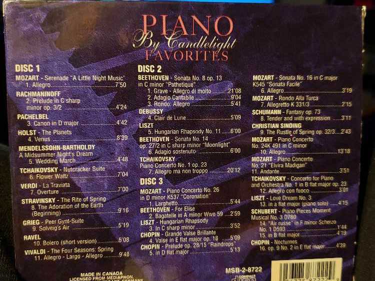 Piano By Candlelight Favorites - Carl Doy (CD) music collectible [Barcode 056775872229] - Main Image 2