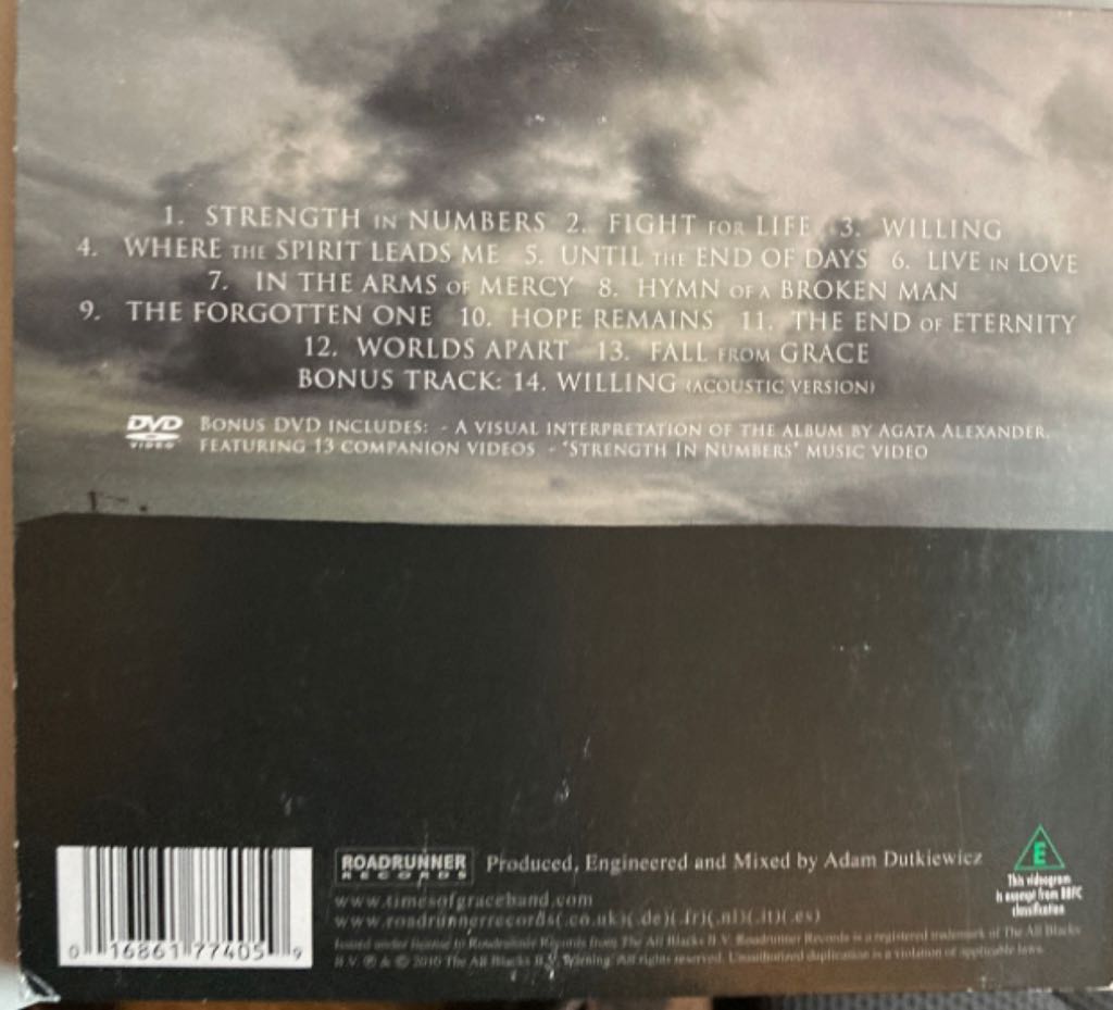 Hymn Of A Broken Man - Times Of Grace (CD) music collectible [Barcode 016861774059] - Main Image 2