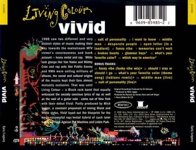 Vivid - Living Colour (12”) music collectible [Barcode 020831370820] - Main Image 2