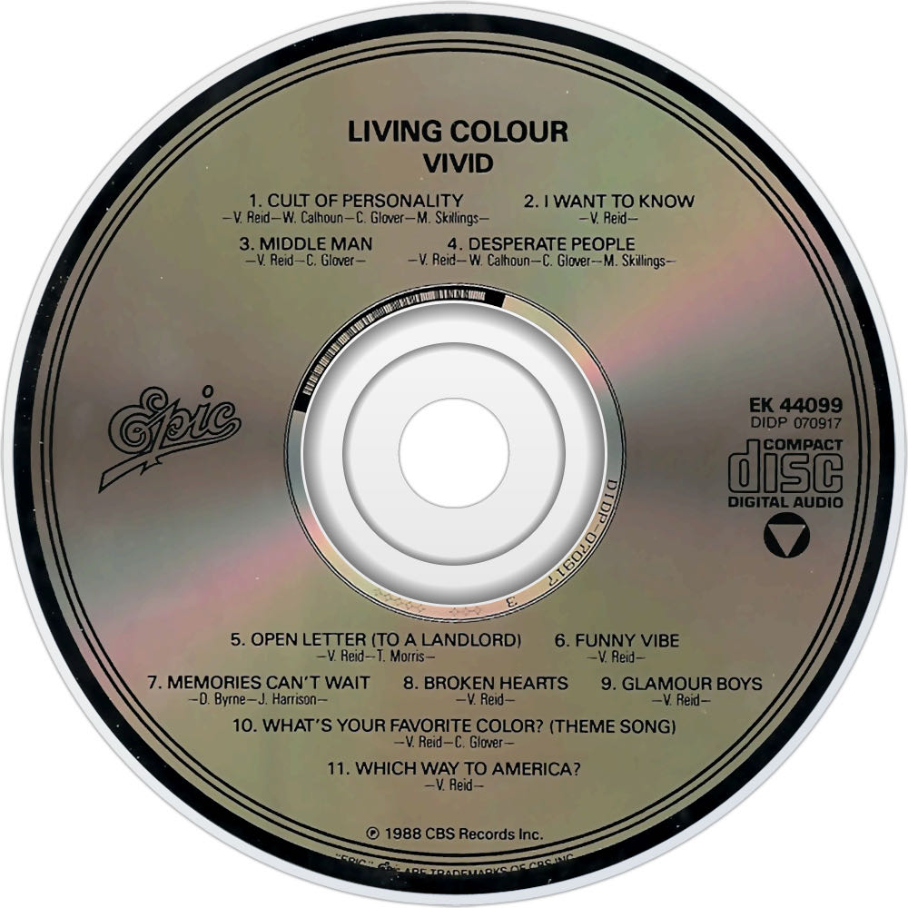 Vivid - Living Colour (CD - 49) music collectible [Barcode 5099746075828] - Main Image 4