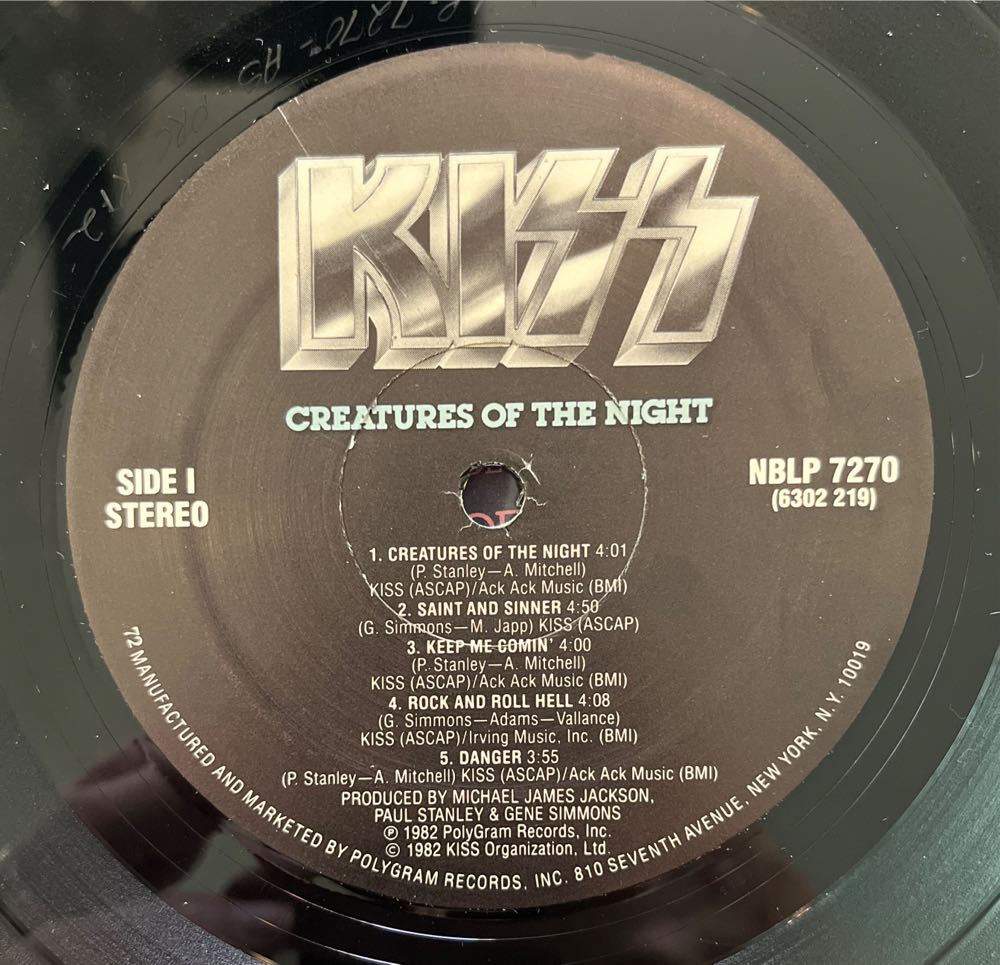 Creatures Of The Night - Kiss (12” - 39) music collectible - Main Image 3