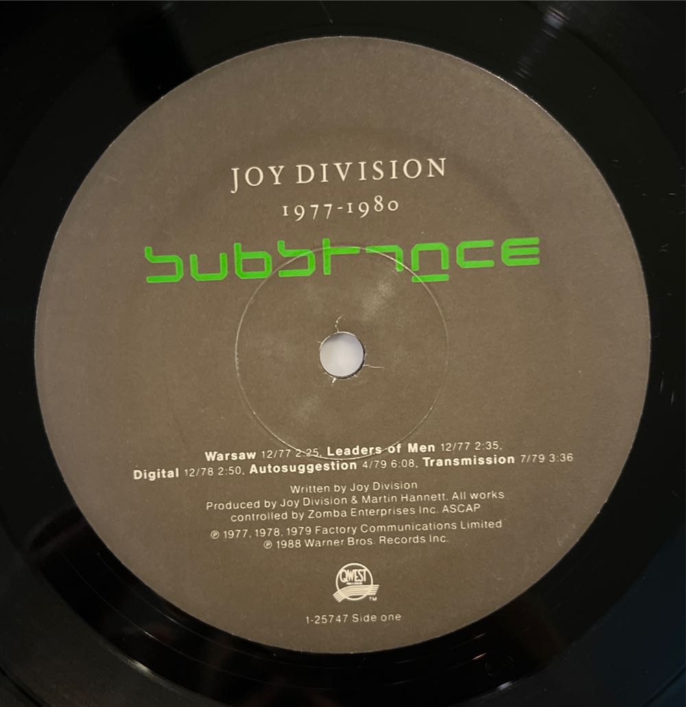 Substance 1977-1980 - Joy Division (12”) music collectible [Barcode 075992574723] - Main Image 3