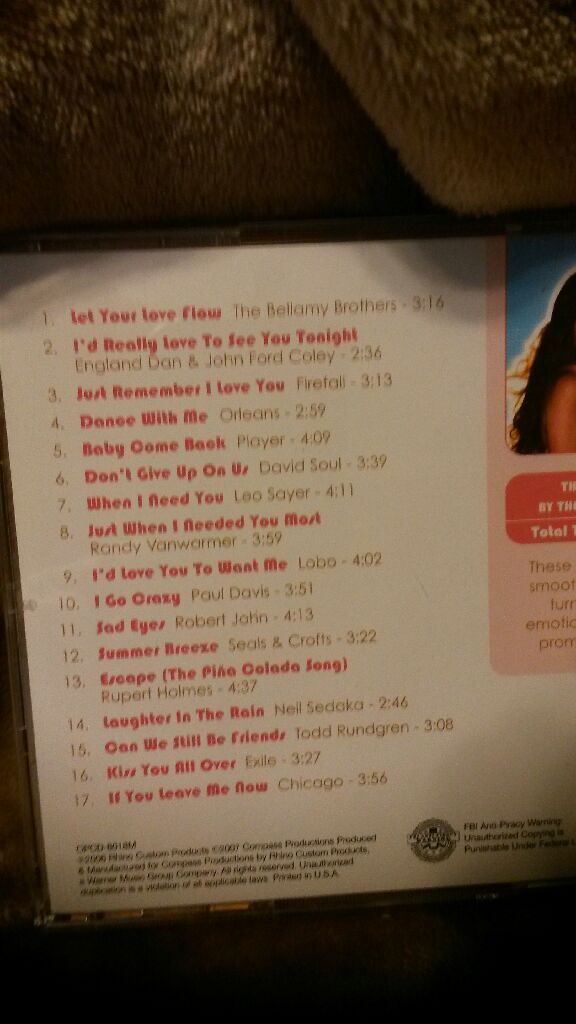 Let Your Love Flow 70s Soft Rock - Various Artists 70s (CD) music collectible [Barcode 797307262421] - Main Image 2