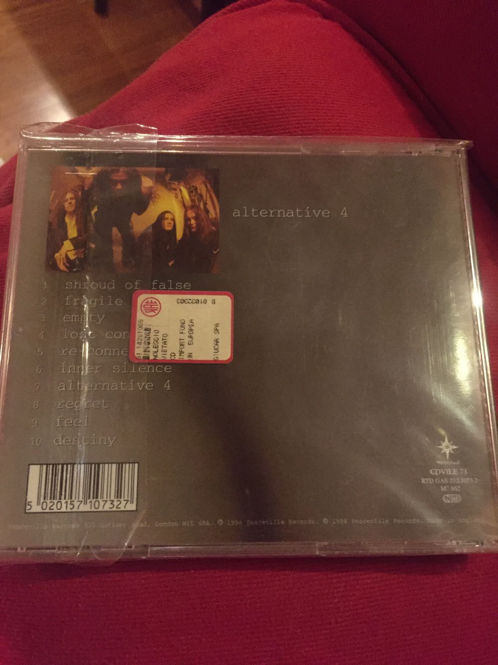 Alternative 4 - Anathema (CD) music collectible [Barcode 5020157107327] - Main Image 2