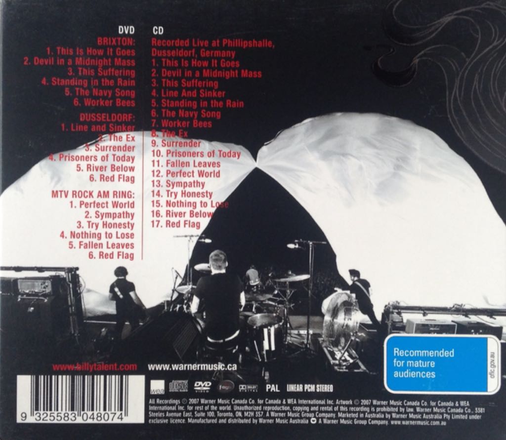 666 Live - Billy Talent (CD - 68) music collectible [Barcode 9325583048074] - Main Image 2