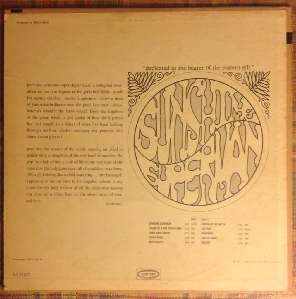 Sunshine Superman - Donovan (12”) music collectible - Main Image 2