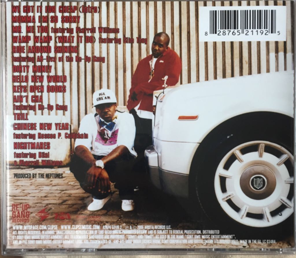 Hell Hath No Fury - Clipse (CD - 49) music collectible [Barcode 828765211925] - Main Image 2
