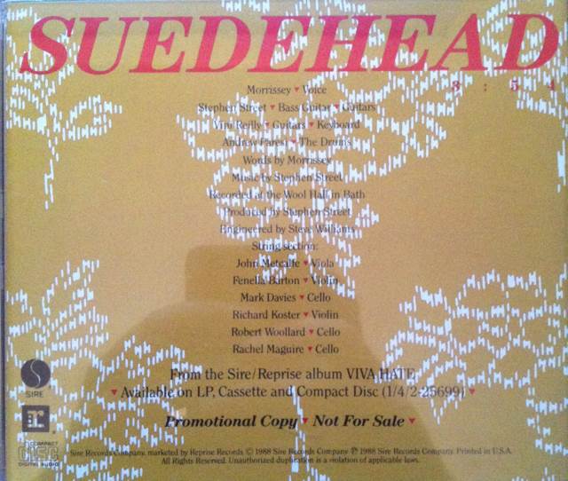 Suedehead - Morrissey (CD) music collectible - Main Image 2