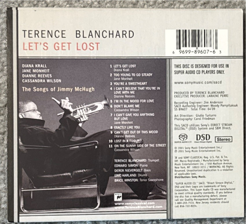 Lets Get Lost - Chet Baker (SACD) music collectible [Barcode 696998960763] - Main Image 2