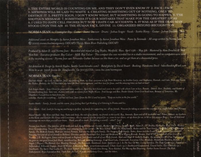 Bless The Martyr And Kiss The Child - Norma Jean (CD - 58) music collectible [Barcode 724353895624] - Main Image 3