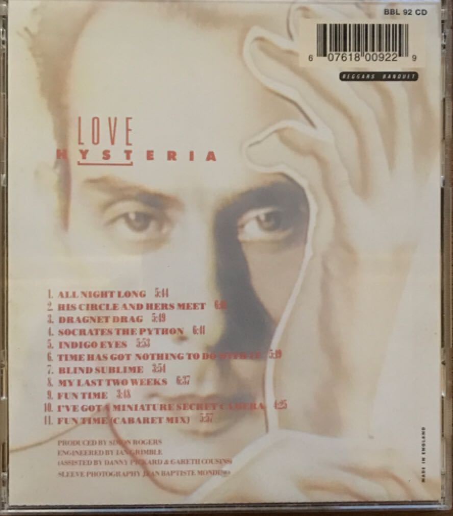 Love Hysteria - Peter Murphy (CD) music collectible - Main Image 2