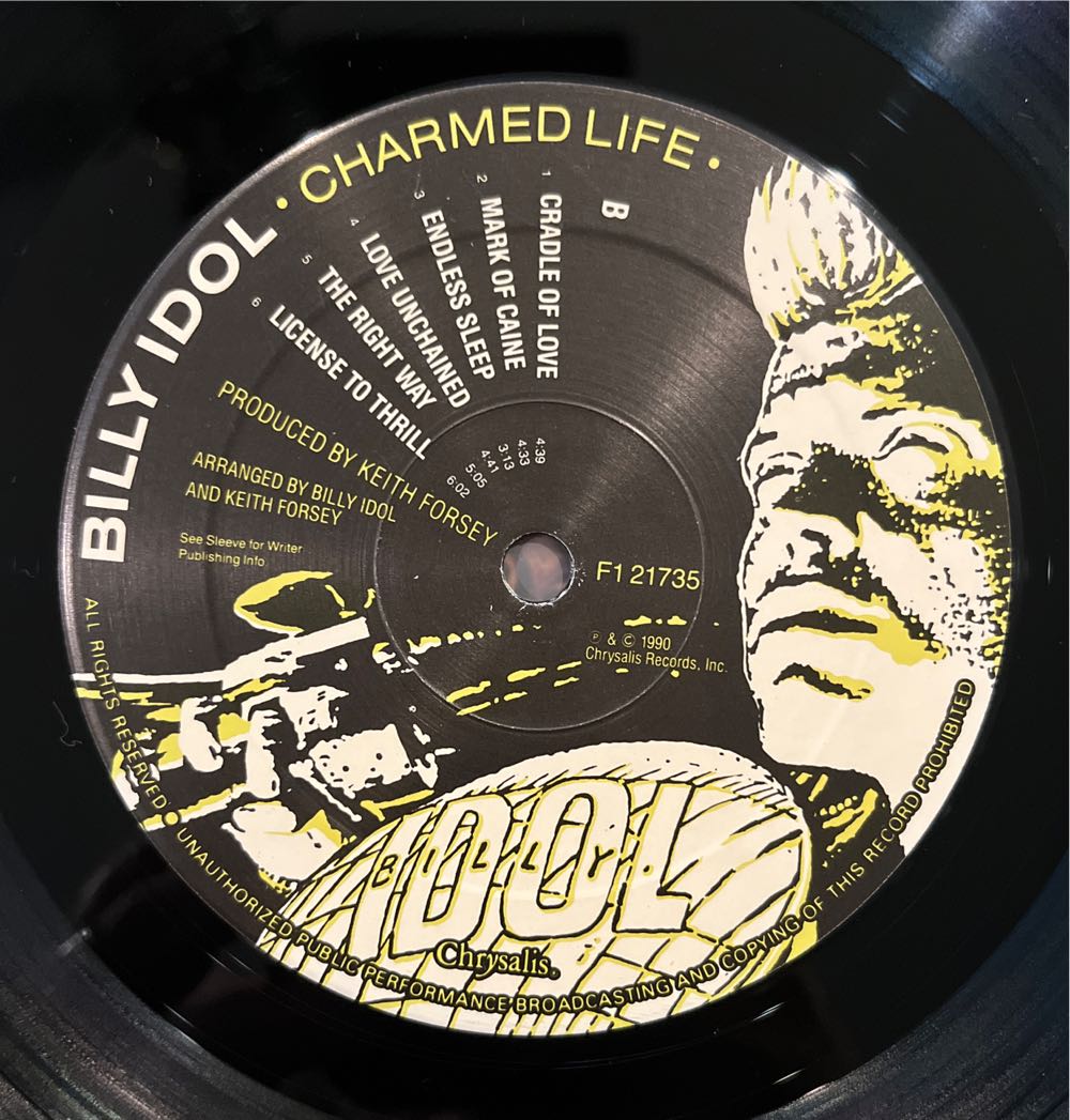 Charmed life - Idol, Billy (12” - 53) music collectible [Barcode 094632173515] - Main Image 4