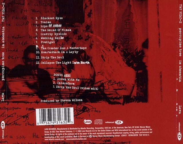 In Absentia - Porcupine Tree (CD) music collectible [Barcode 0075678360428] - Main Image 2