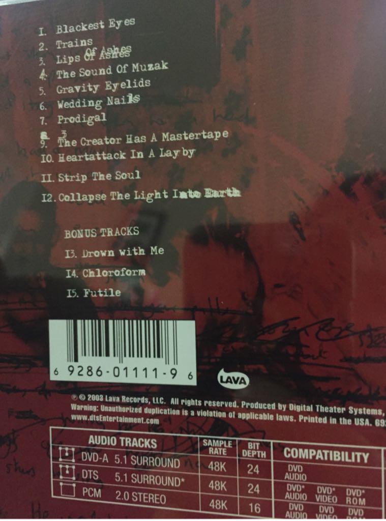 In Absentia - Porcupine Tree (DVD-A) music collectible [Barcode 692860111196] - Main Image 2