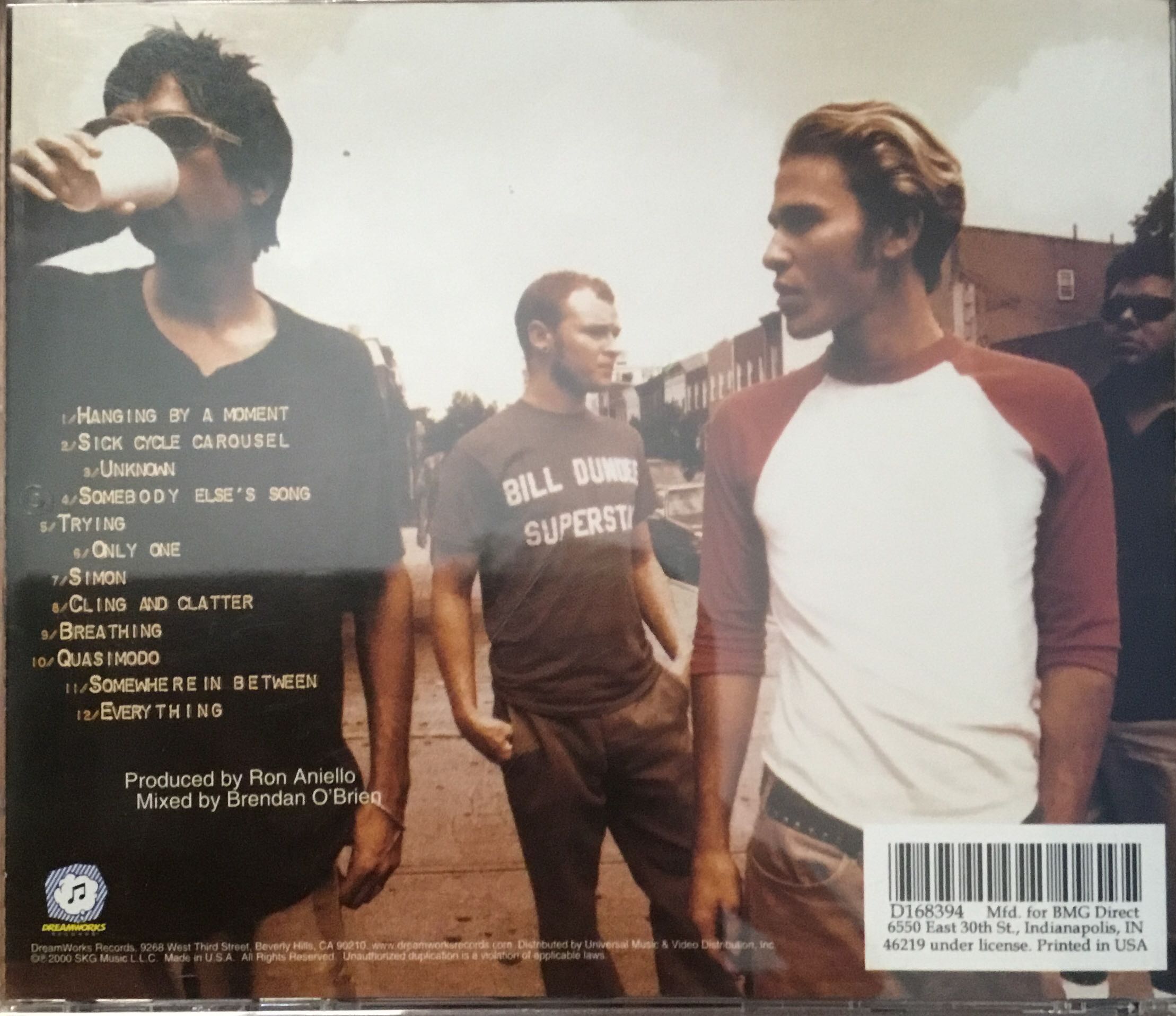 No Name Face - Lifehouse (CD - 55) music collectible [Barcode 600445033887] - Main Image 2