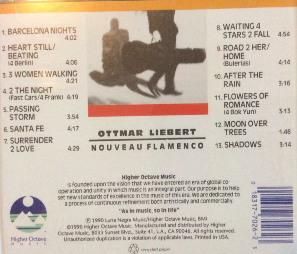 America Latina 1 - Ottmar Liebert (CD - 51) music collectible [Barcode 018317702623] - Main Image 2