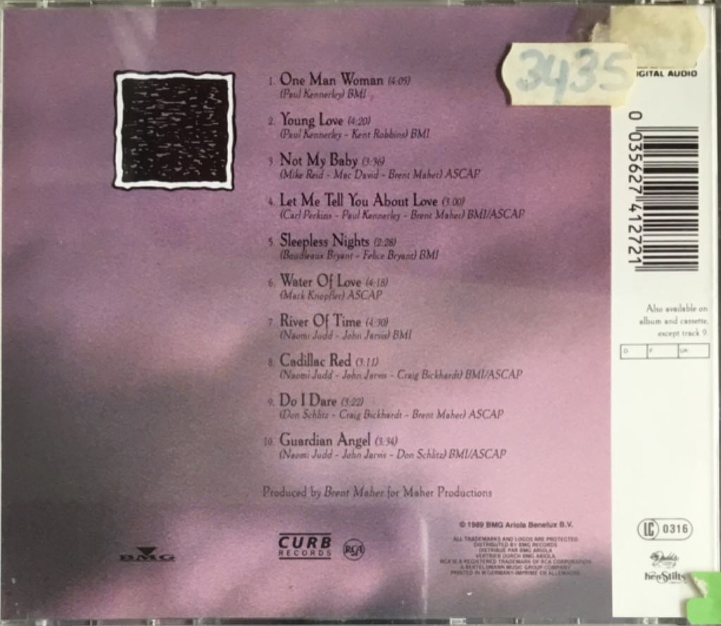 River Of Time - Judds, The (CD - 37) music collectible [Barcode 035627412721] - Main Image 2