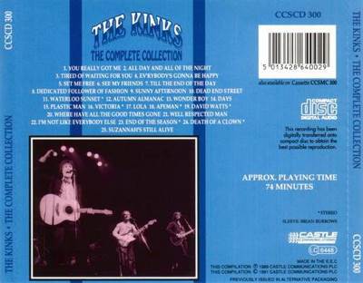 The Complete Collection - The Kinks (CD - 74) music collectible [Barcode 5013428640029] - Main Image 2