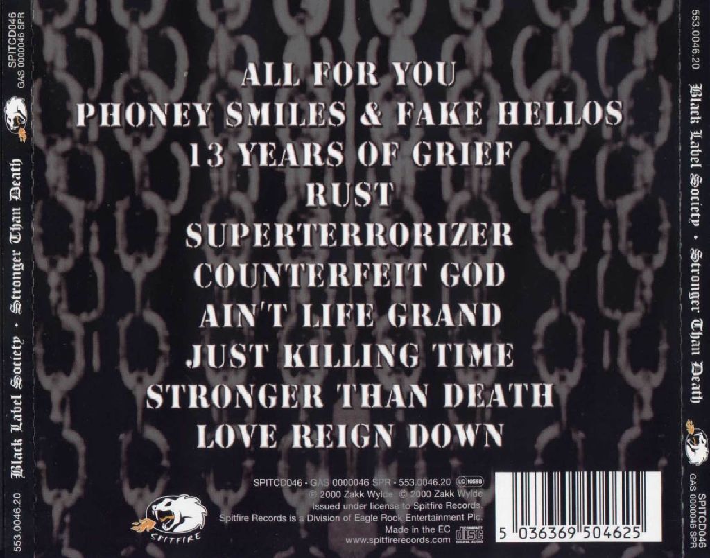 Stronger Than Death - Black Label Society music collectible [Barcode 610535652621] - Main Image 2