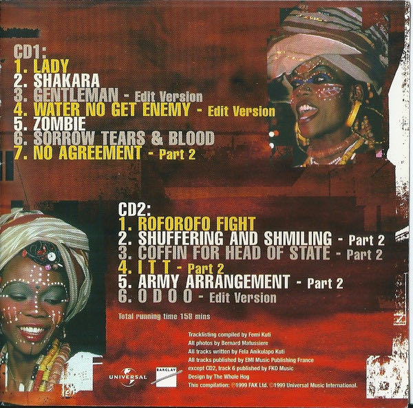 The Best of Fela Kuti: The Black President - Fela Kuti (CD) music collectible [Barcode 731454319720] - Main Image 2