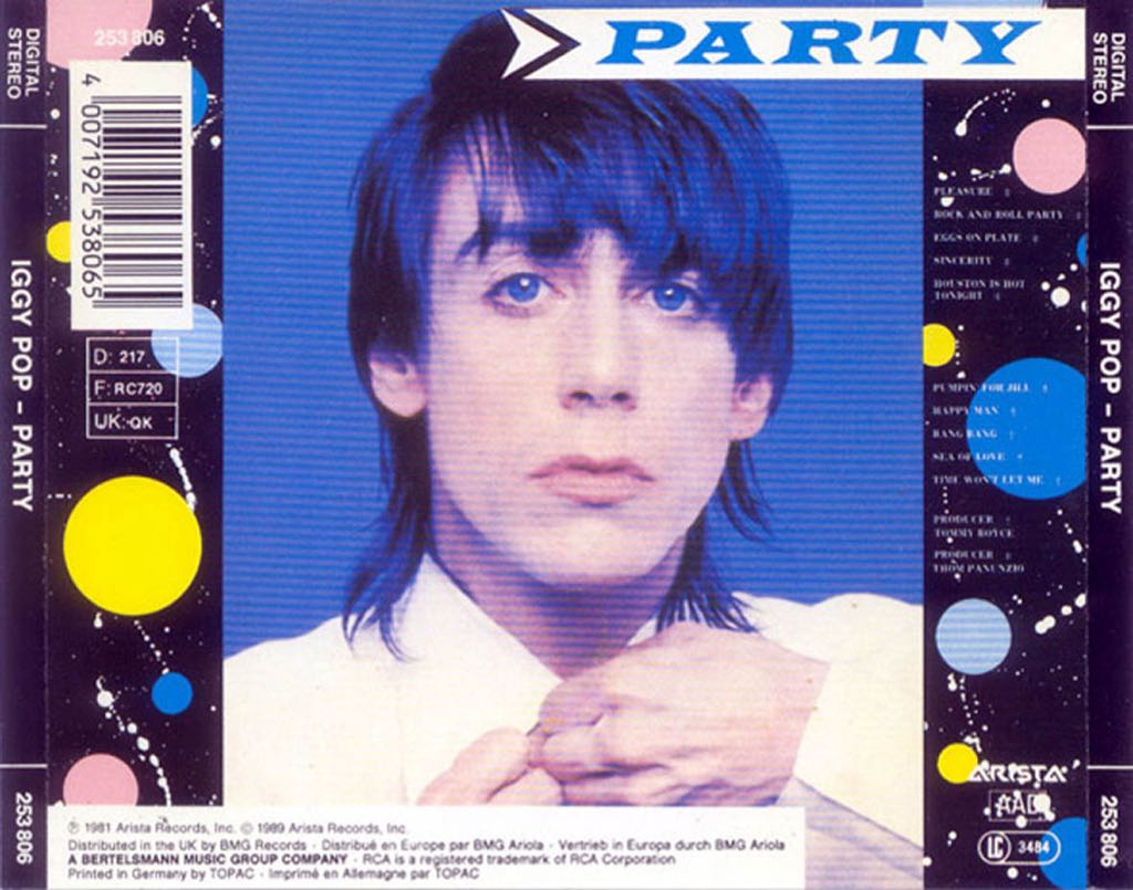 Party - Iggy  Pop (CD - 42) music collectible [Barcode 886972481326] - Main Image 2