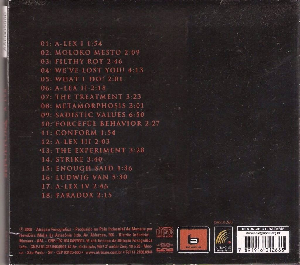 A-Lex - Sepultura (CD-R - 54:19) music collectible [Barcode 693723063508] - Main Image 2