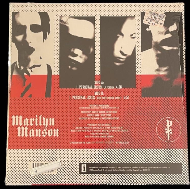 Personal Jesus - Marilyn Manson (7”) music collectible [Barcode 602498641675] - Main Image 2