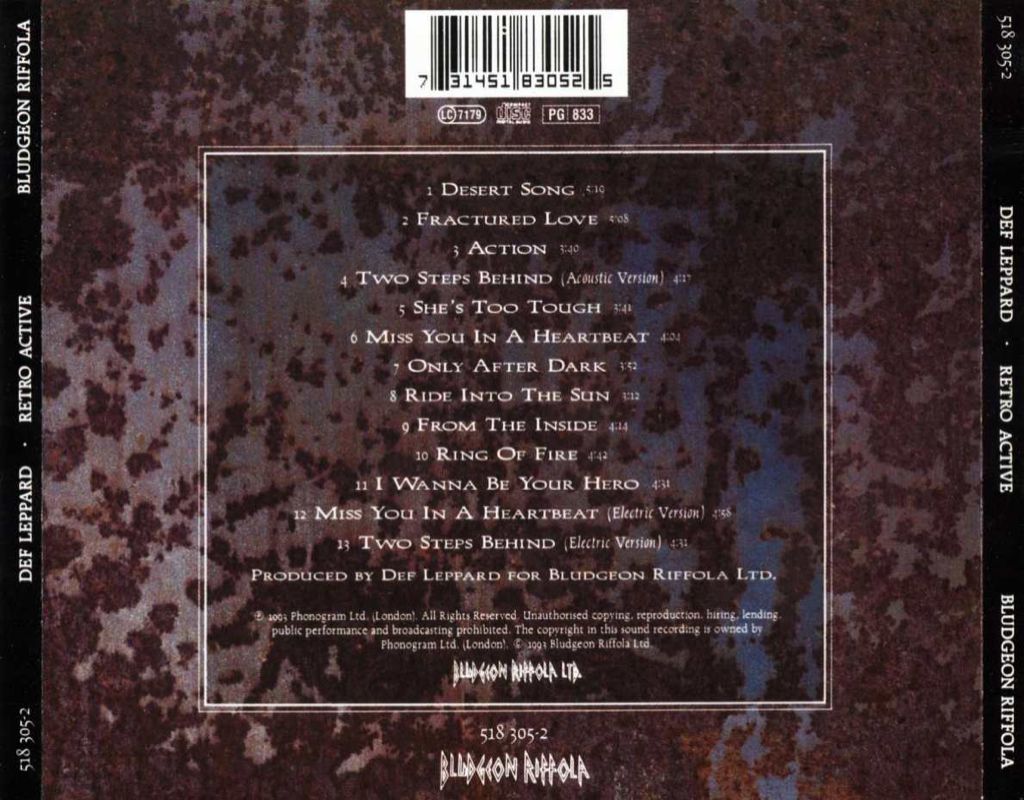 Retro Active - Def Leppard (12” - 5155) music collectible - Main Image 2